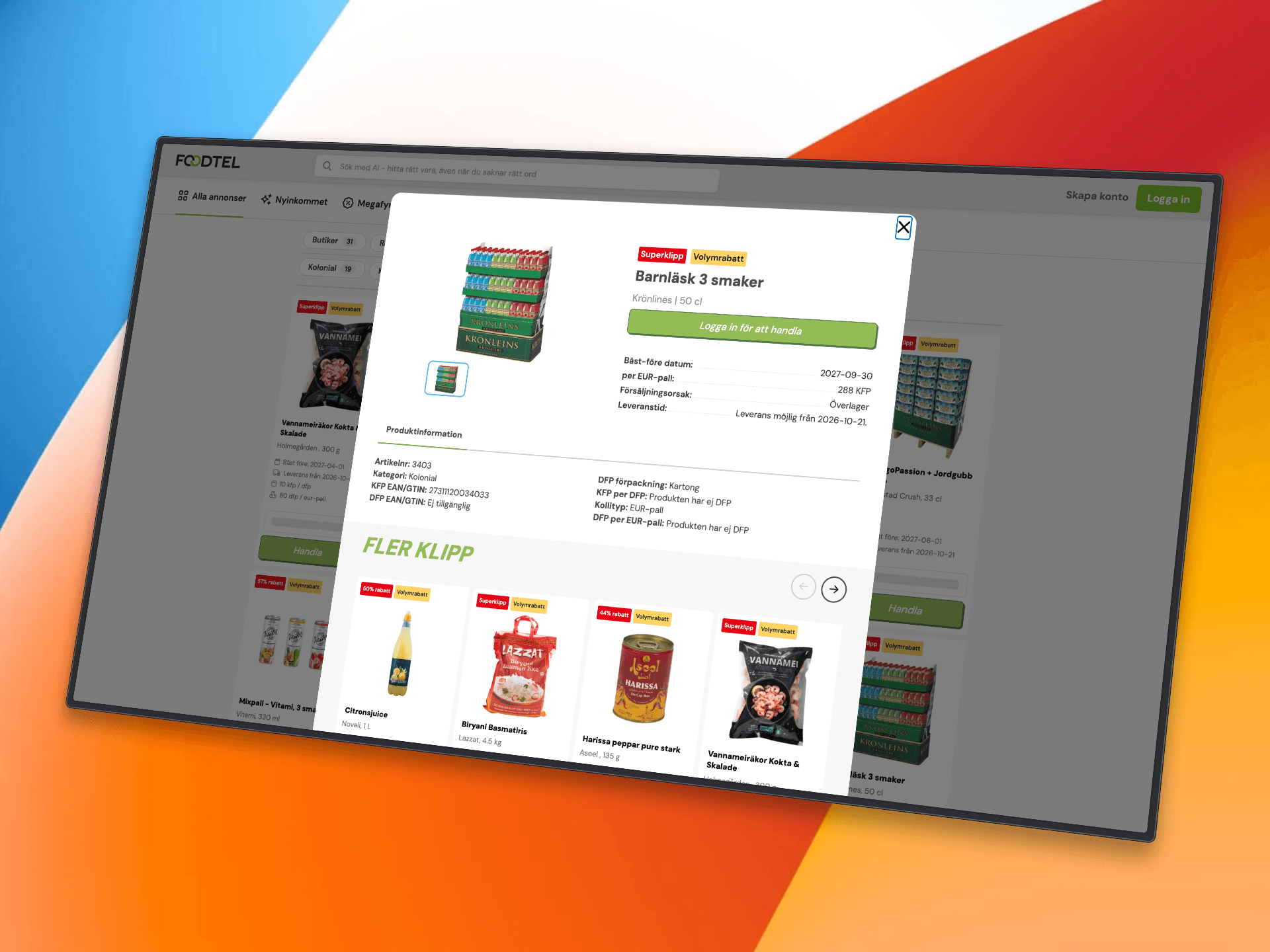 Foodtel – Marknadsplatsen som ger matvaror en andra chans